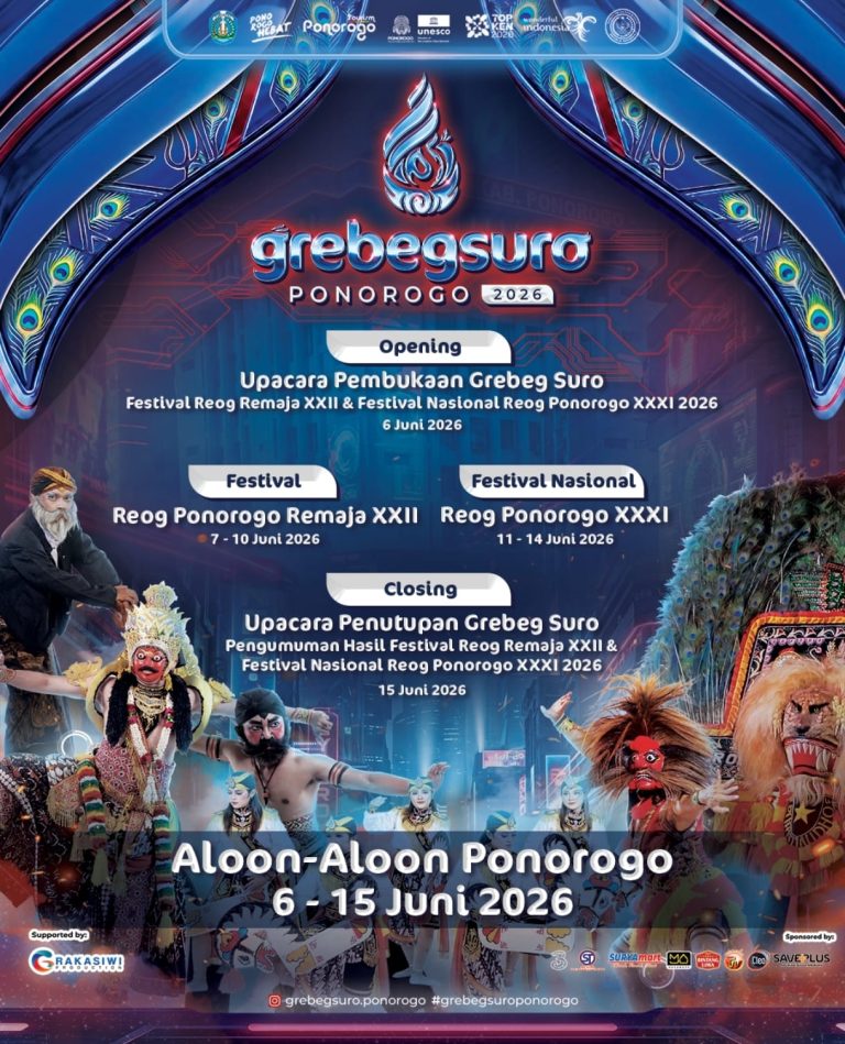 Puluhan Ribu Pelancong Padati Alun-Alun, Grebeg Suro dan Festival Reog Nasional 2026 Jadi Ajang Diplomasi Budaya